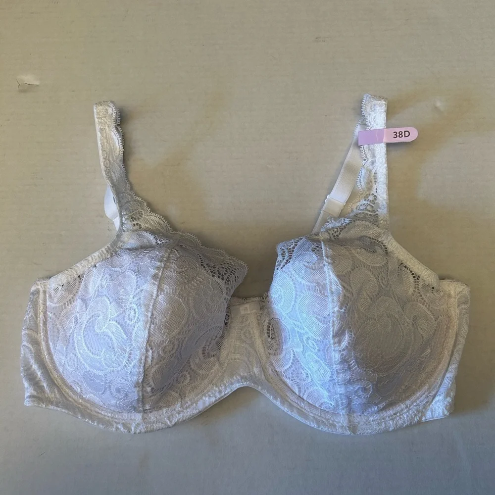 PLAYTEX‎ Love My Curves Beautiful lightly lined underwire bra NWT Sz-38-D  Z13